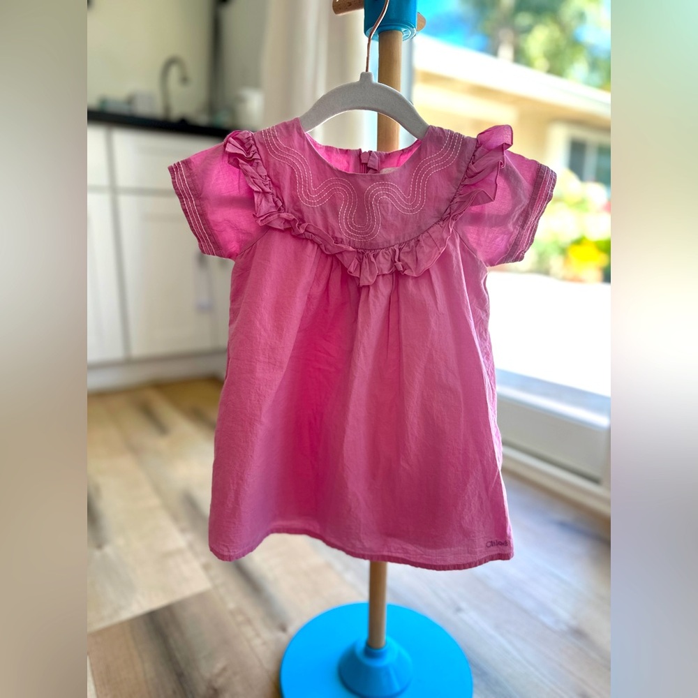 Beautiful Chloé baby dress with embroidery detail size 12 months